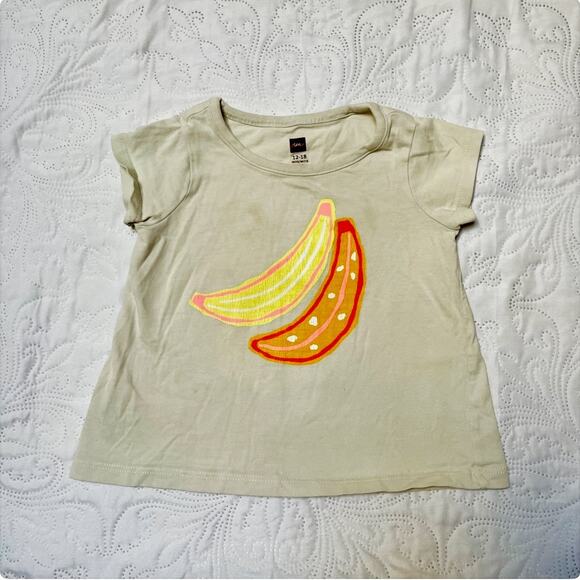 Tea Collection Banana Graphic Baby Tee Size 12-18 months - Picture 2 of 5